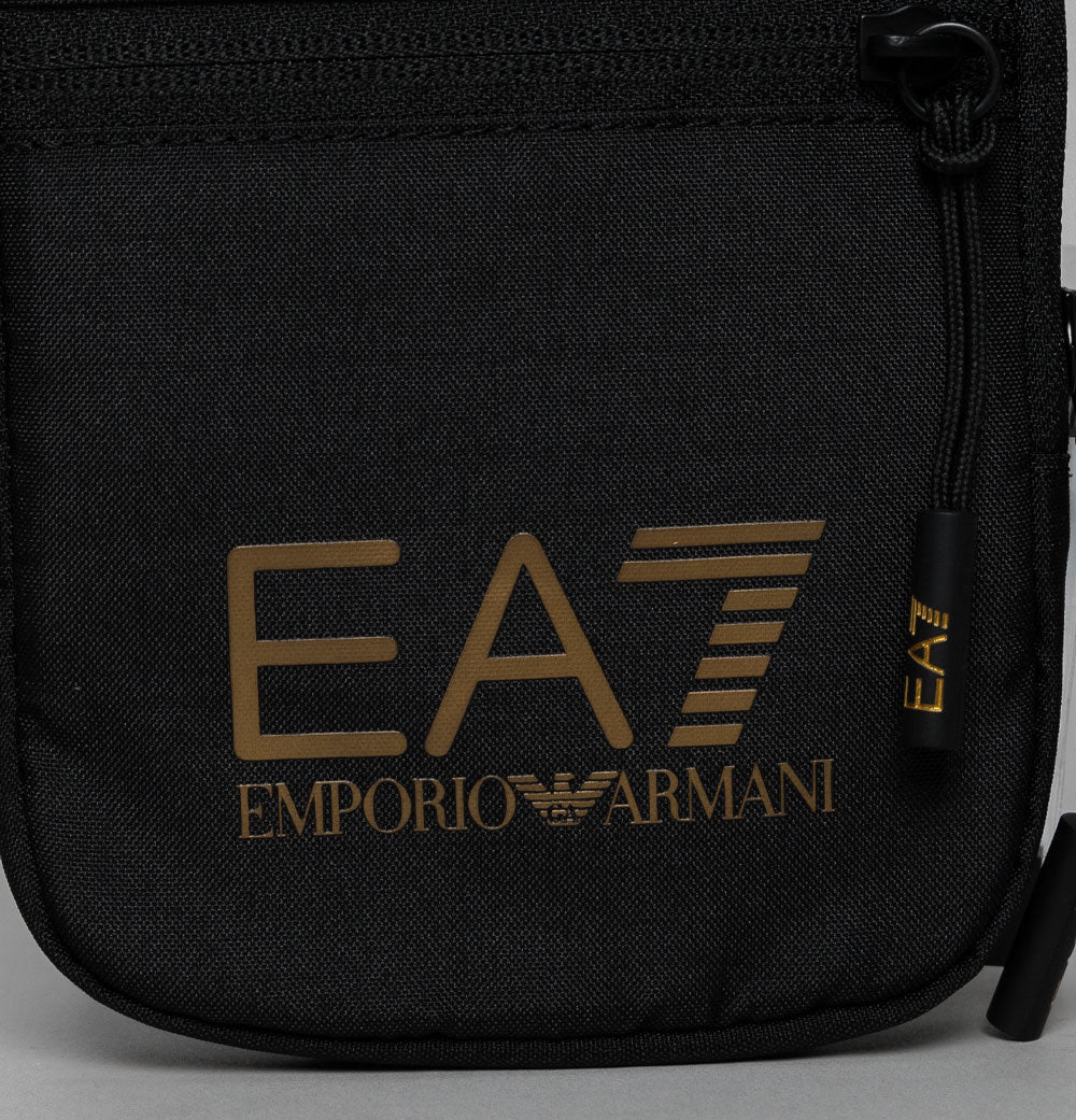 EA7 Mini Train Core Pouch Bag Black/Gold - Image 2