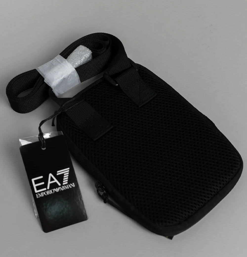 EA7 Mini Train Core Pouch Bag Black/Gold - Image 3