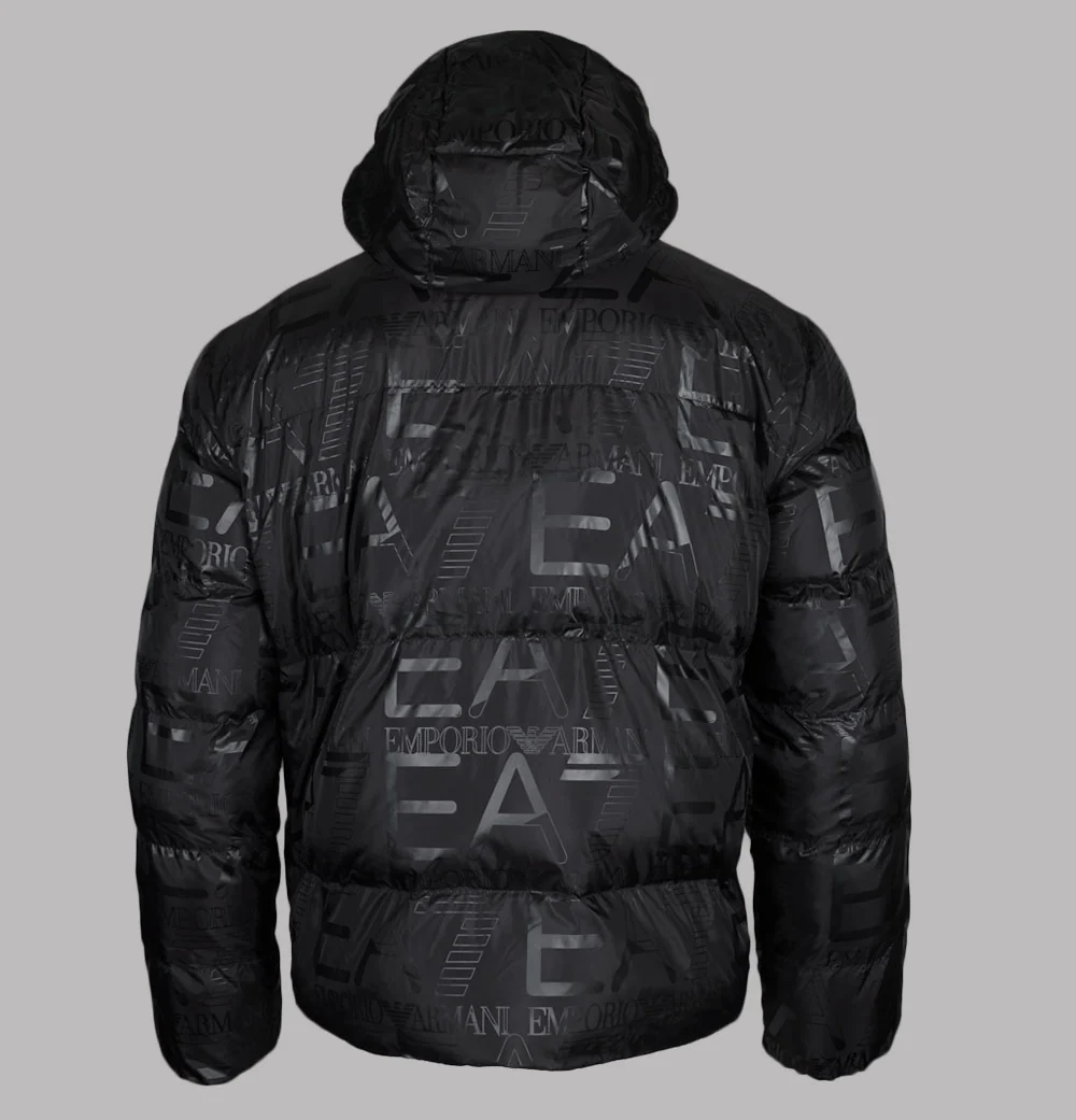 EA7 Mountain Repeat Logo Jacket Black - Image 2