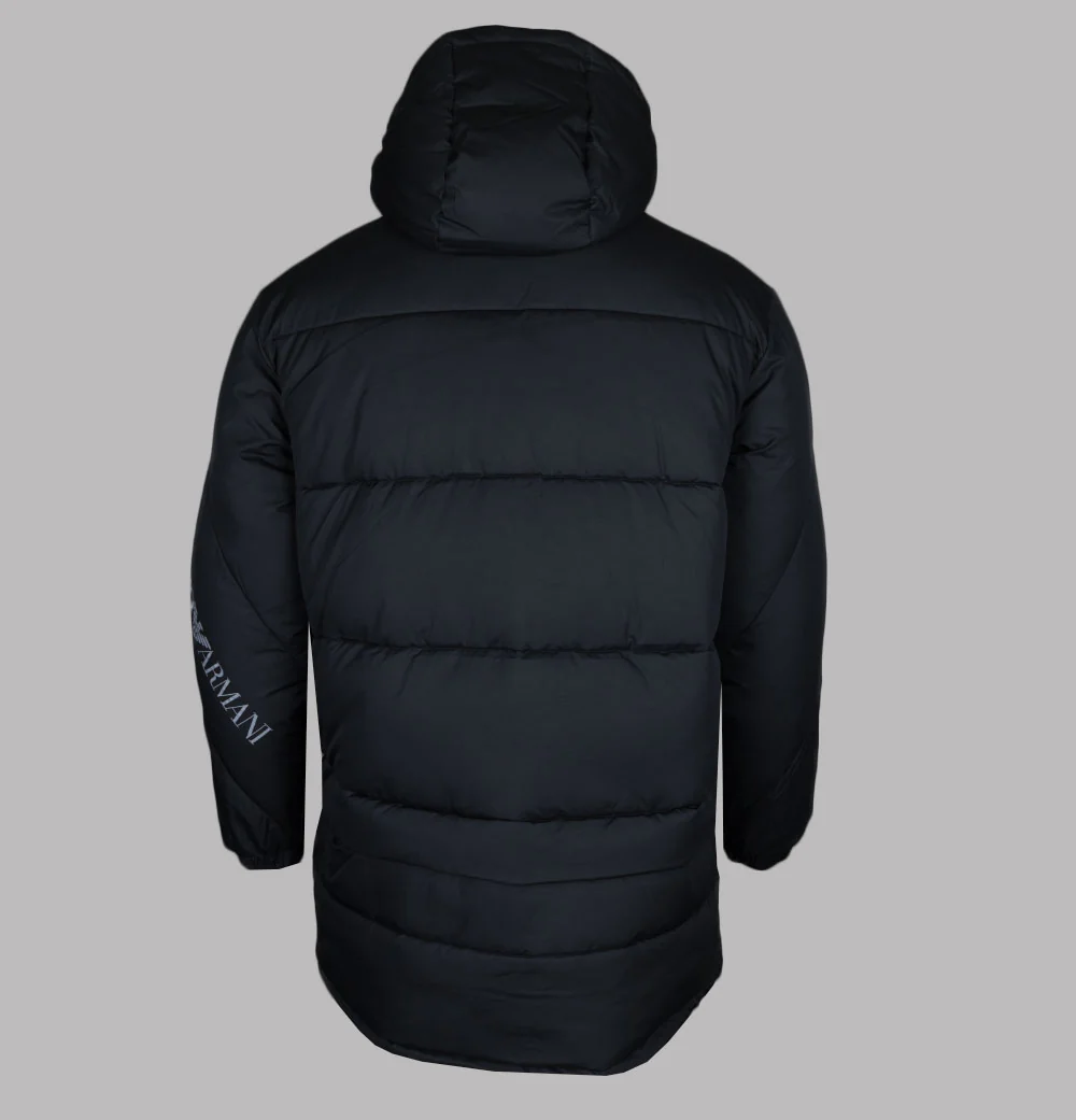 EA7 Padded Caban Coat Black - Image 2