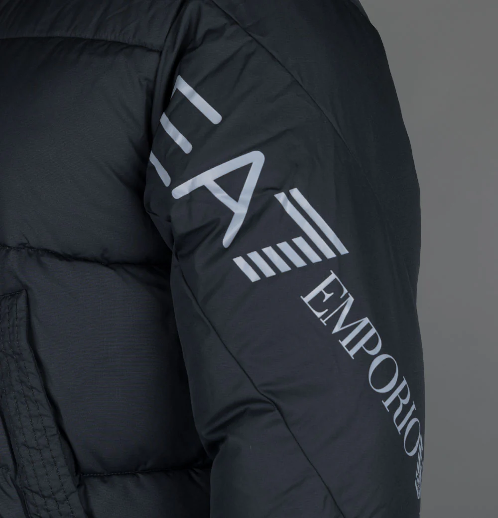 EA7 Padded Caban Coat Black - Image 4