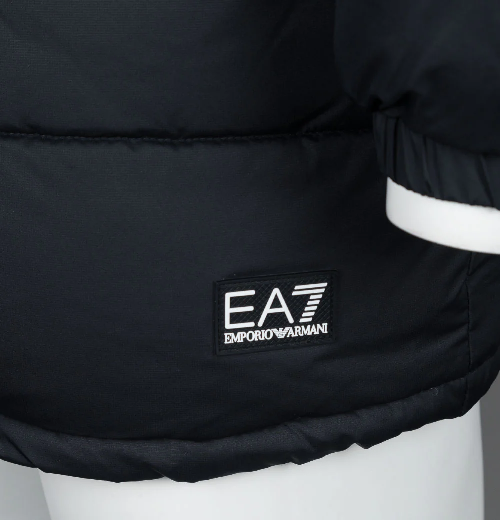 EA7 Padded Caban Coat Black - Image 5