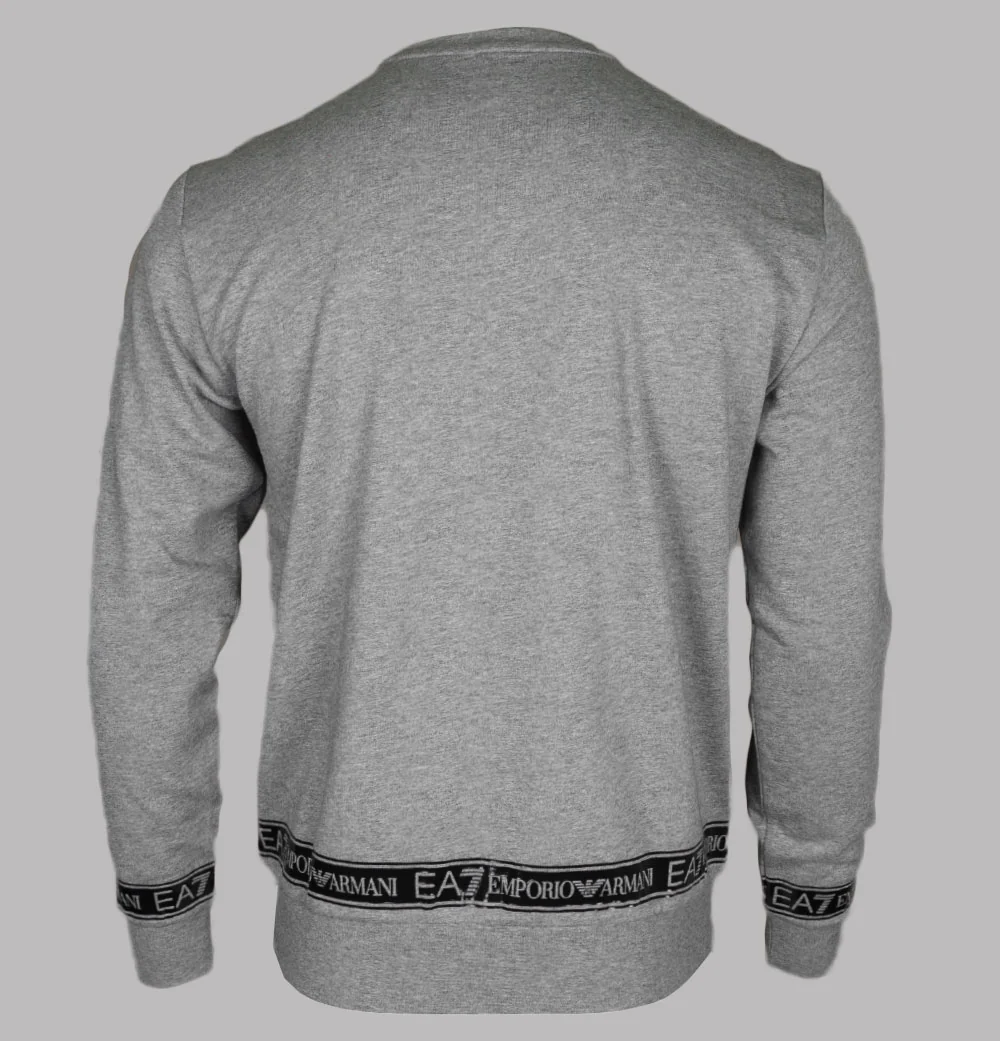 EA7 Pouch Pocket Taping Sweatshirt Medium Grey - Image 2
