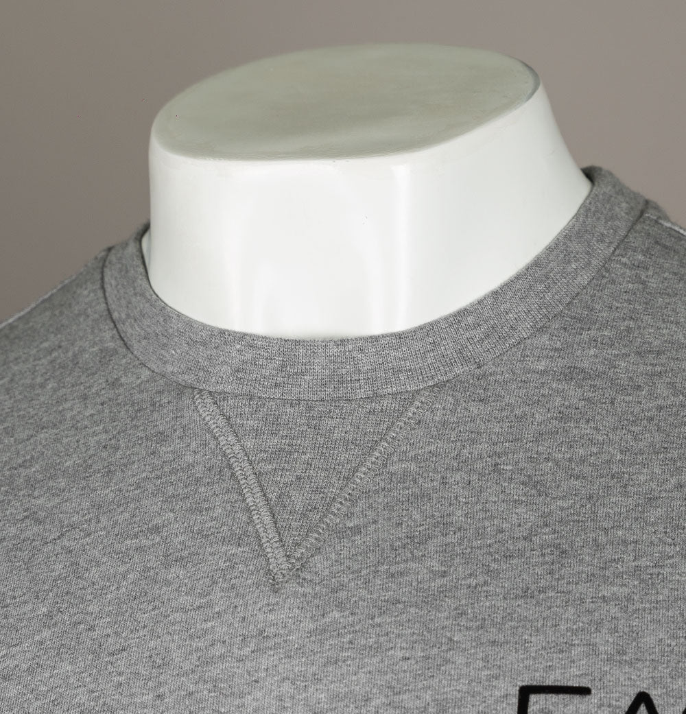 EA7 Pouch Pocket Taping Sweatshirt Medium Grey - Image 3