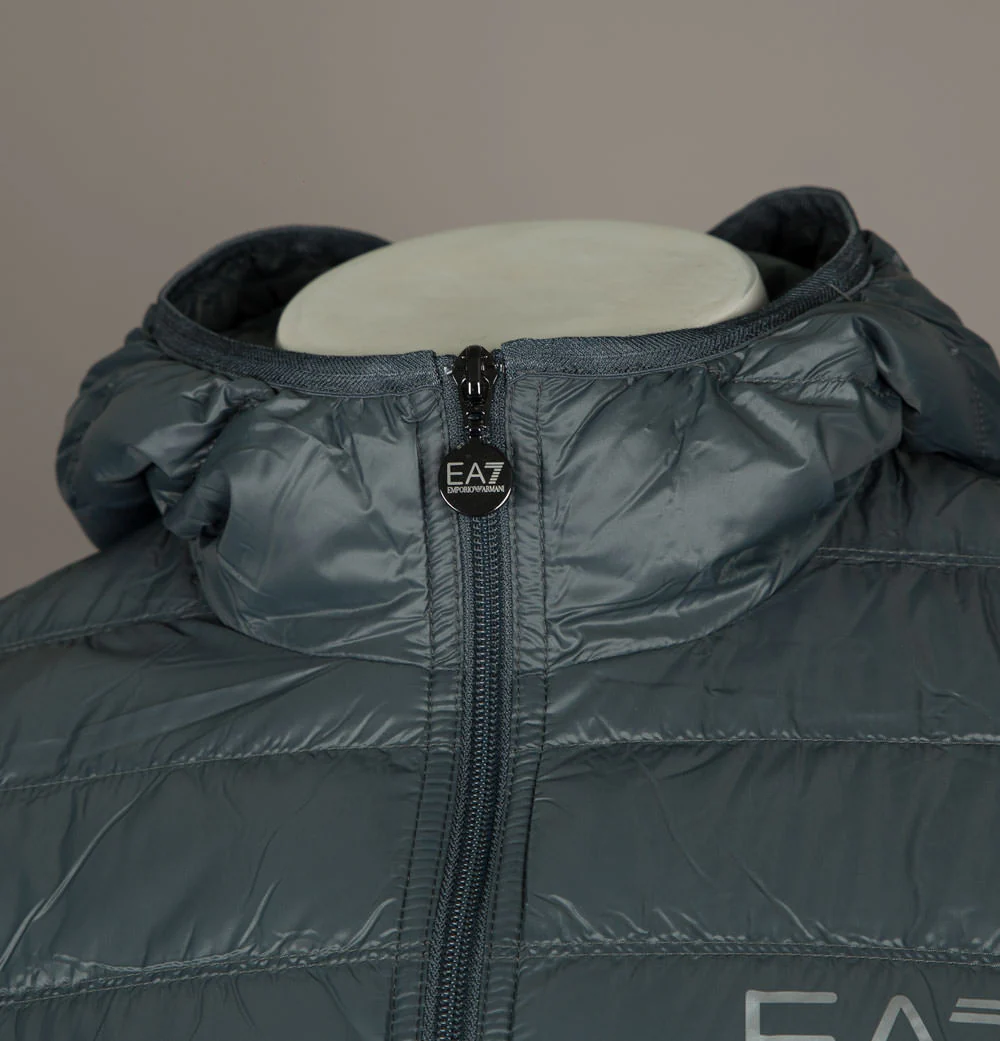 EA7 Quilted Down Hooded Jacket Urban Chic - Image 3