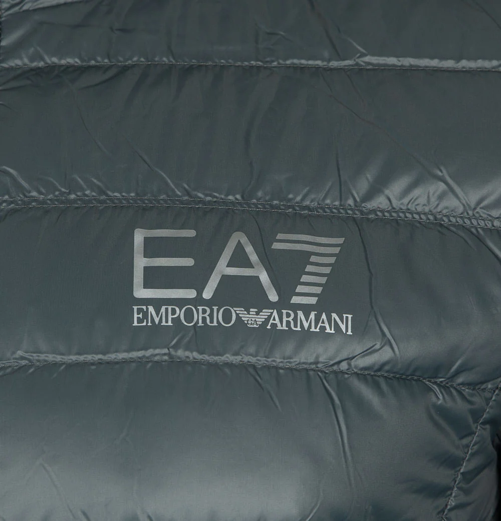 EA7 Quilted Down Hooded Jacket Urban Chic - Image 4