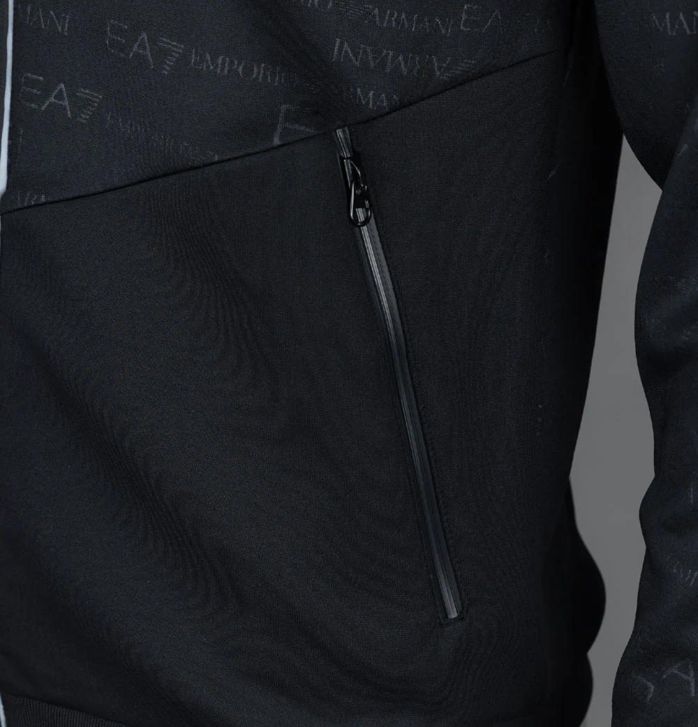 EA7 Repeat Logo Track Top Black - Image 4