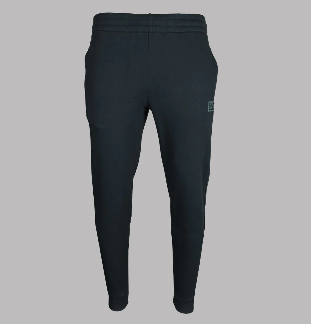 EA7 Rubber Logo Joggers Night Blue - Image 2
