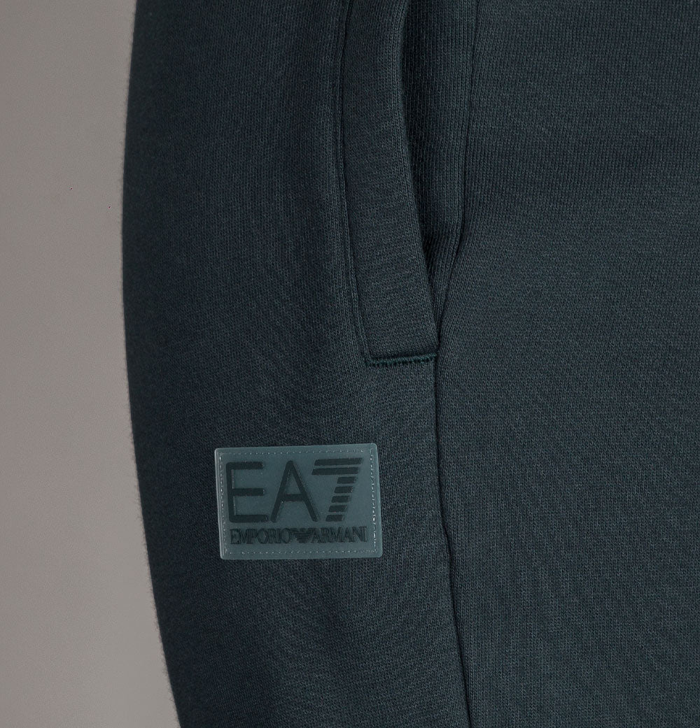 EA7 Rubber Logo Joggers Night Blue - Image 4