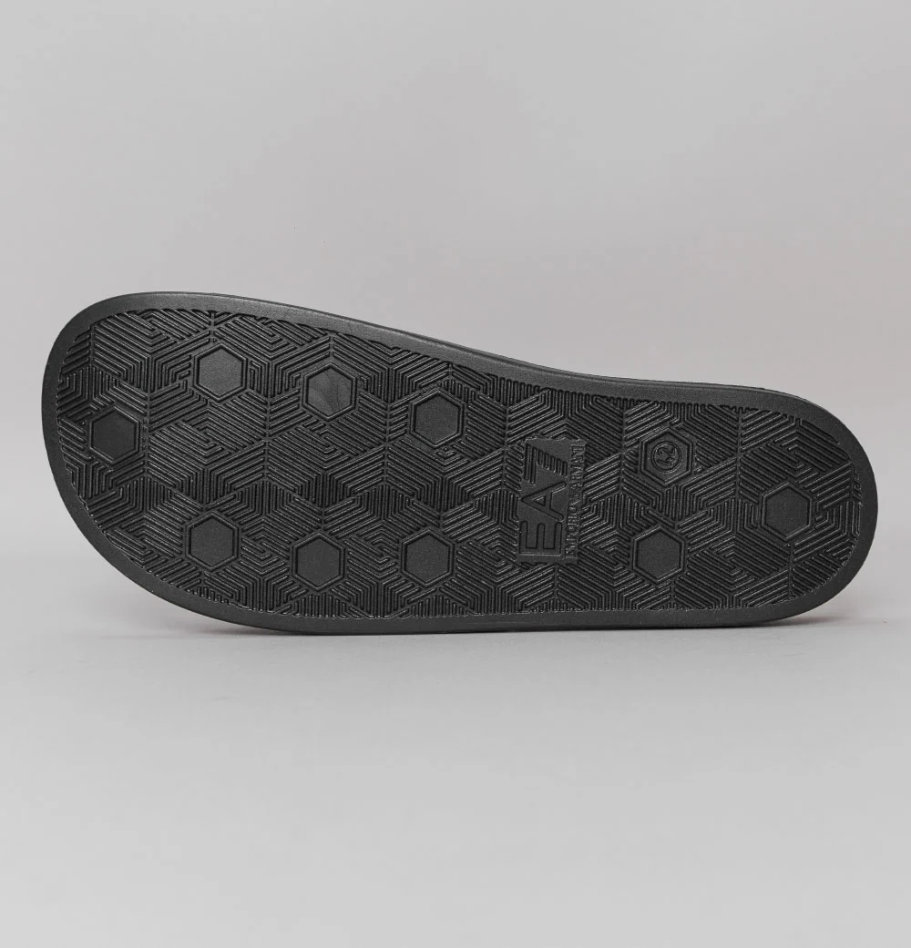 EA7 Sea World Logo Slides Black/Gold - Image 6