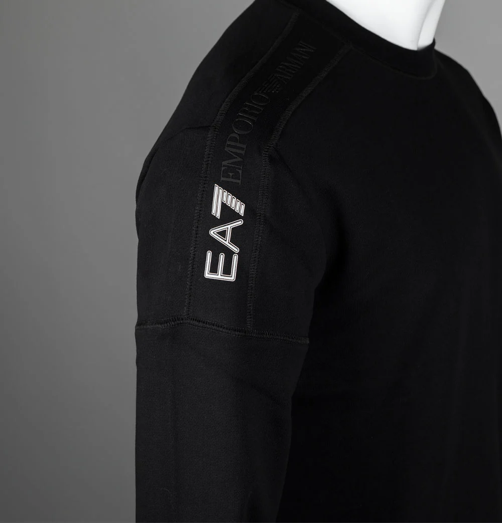 EA7 Shoulder Logo Sweatshirt Black - Image 3