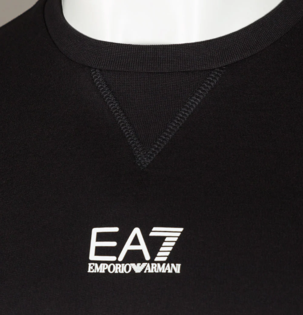 EA7 Small Logo Sweatshirt Black - Image 4