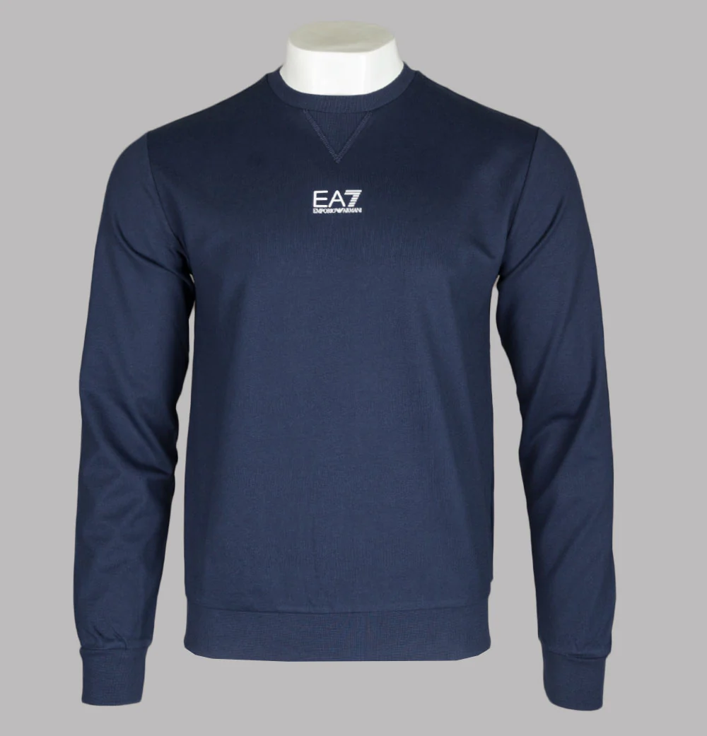 EA7 Small Logo Sweatshirt Navy Blue