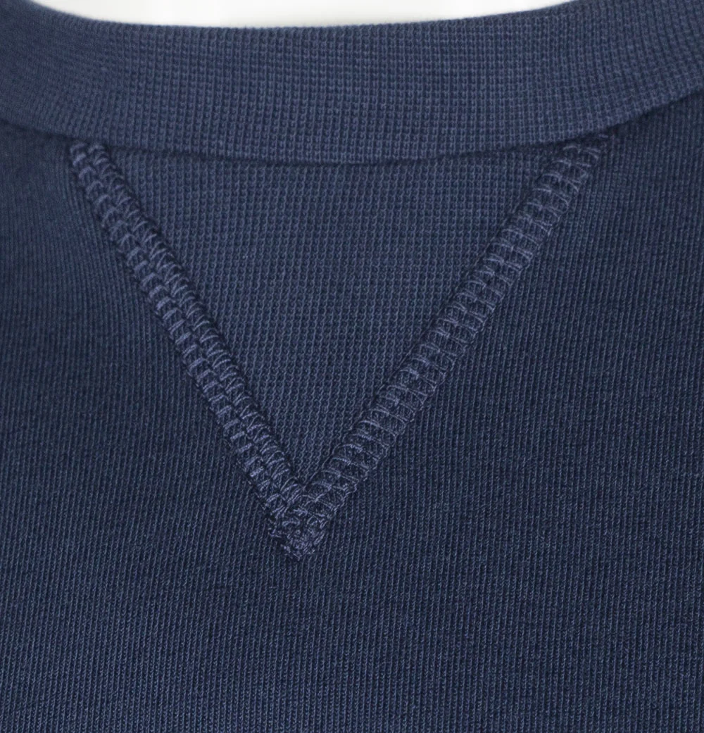 EA7 Small Logo Sweatshirt Navy Blue - Image 4