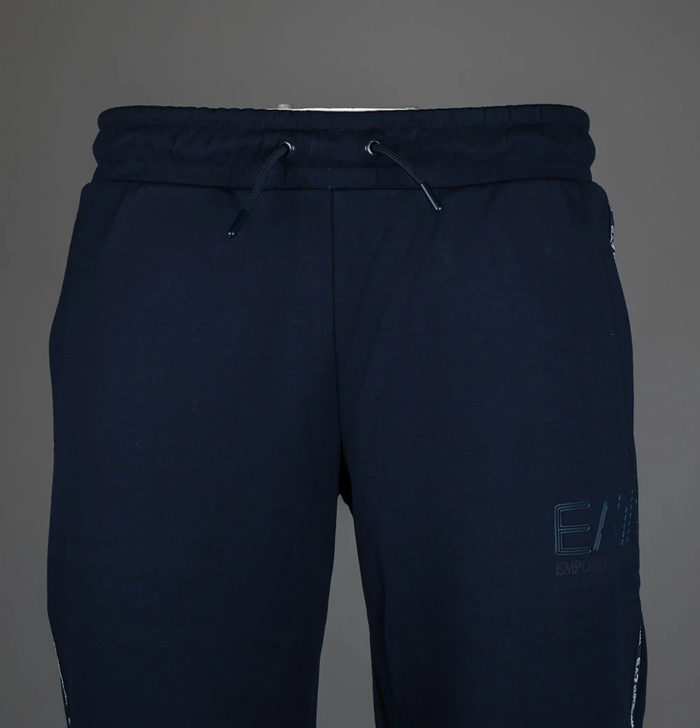 EA7 Taping Poly Track Pants Navy Blazer - Image 4