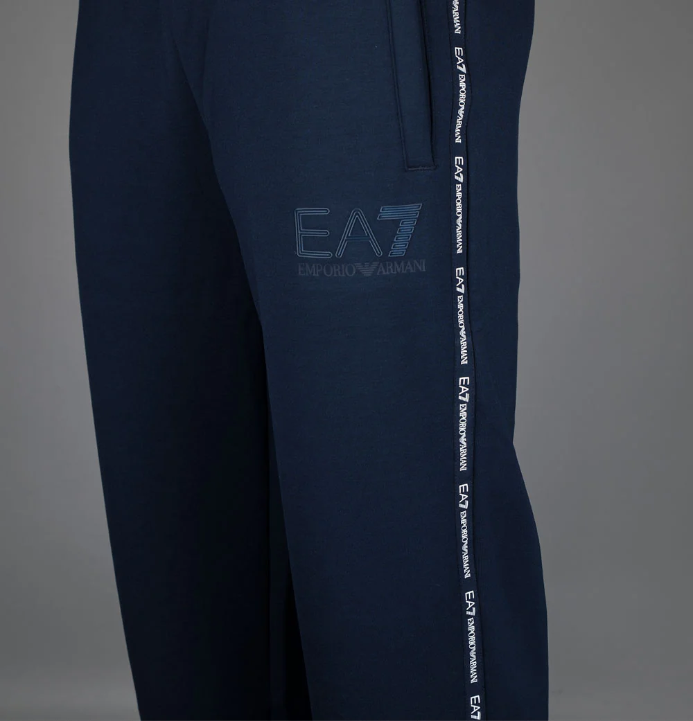 EA7 Taping Poly Track Pants Navy Blazer - Image 5
