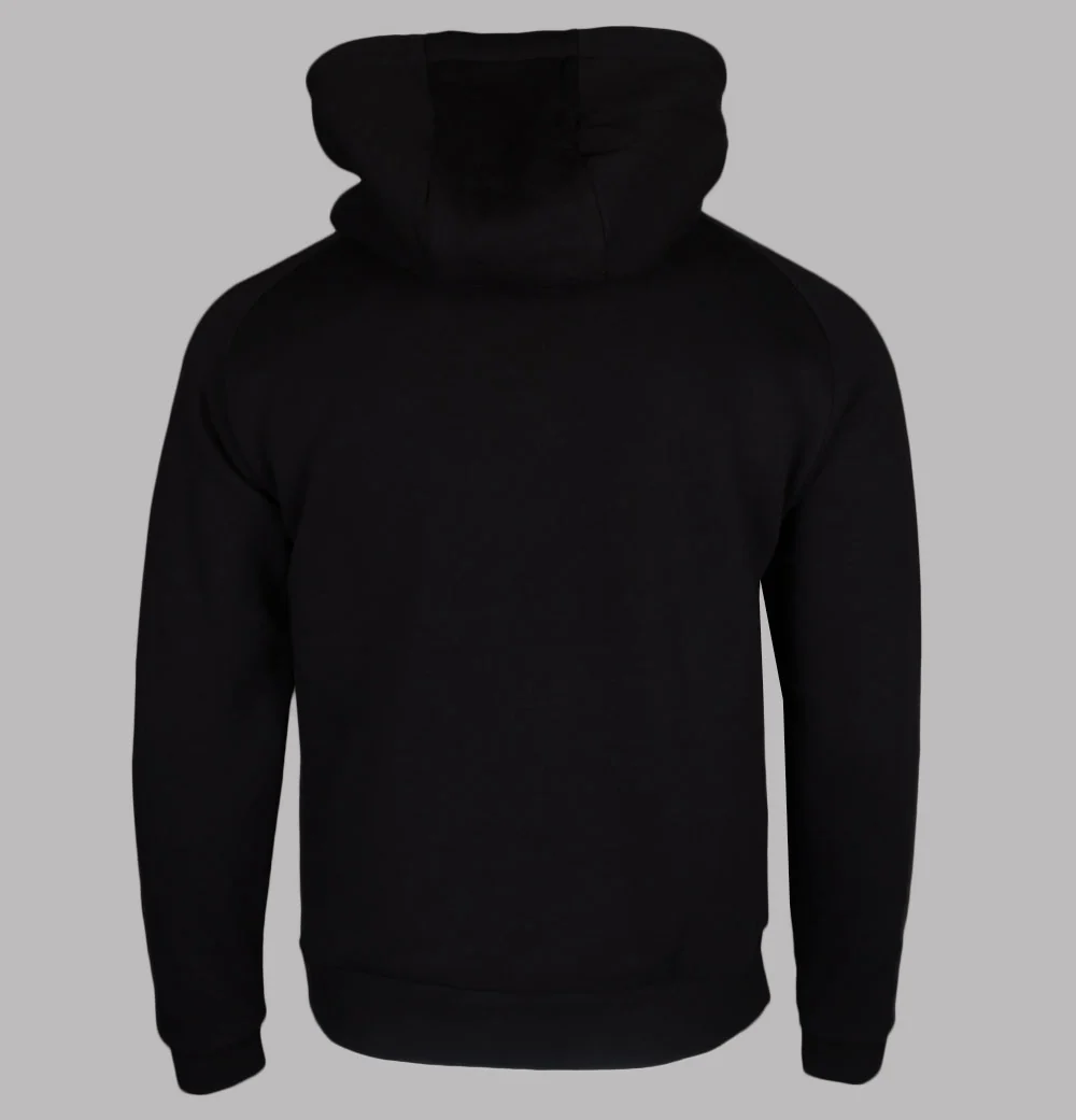 EA7 Two Tone Graphic Logo Hooded Sweatshirt Black - Image 2