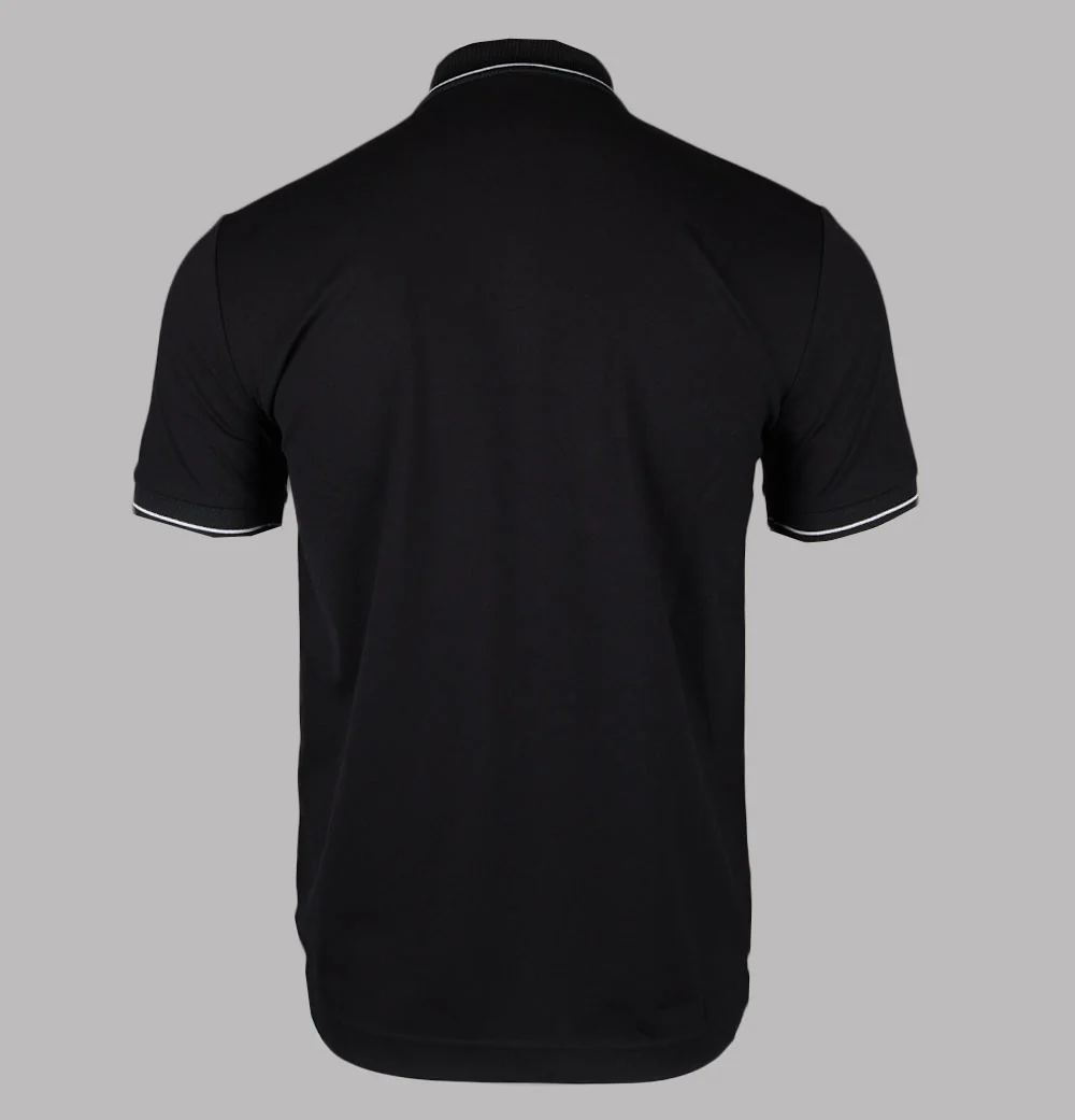 EA7 Viscose Blend Polo Shirt Black - Image 2
