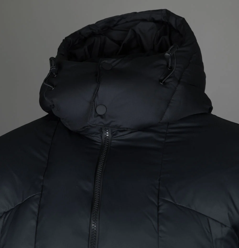 EA7 Winter Hooded Padded Jacket Black - Image 3