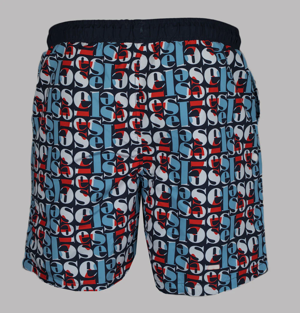 Ellesse Block AOP Swim Shorts Navy/Multi - Image 3