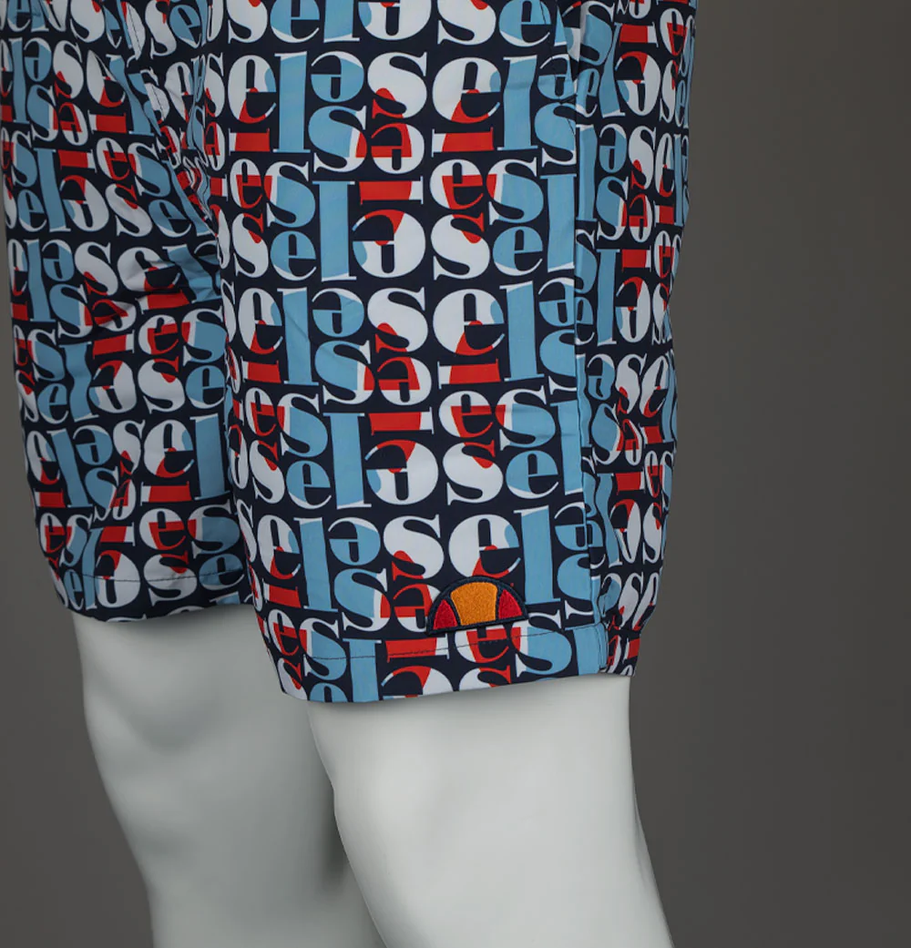 Ellesse Block AOP Swim Shorts Navy/Multi - Image 5