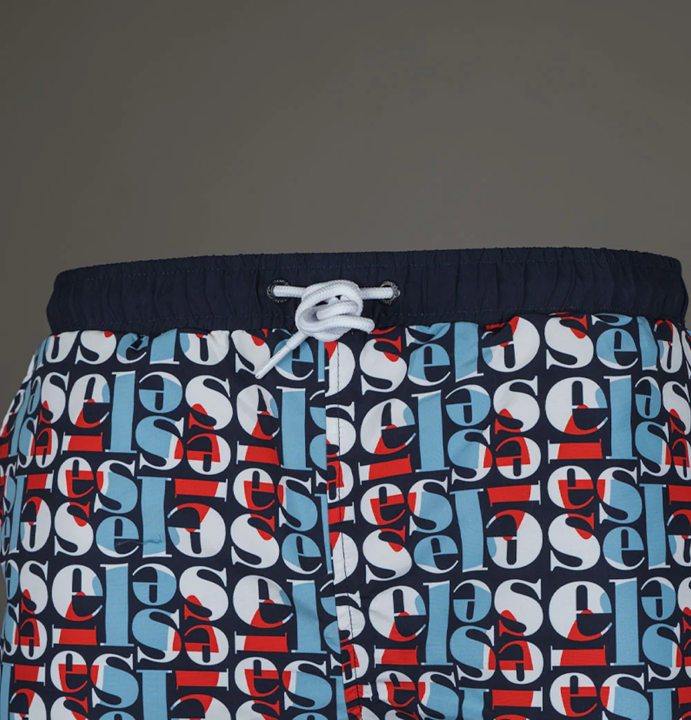 Ellesse Block AOP Swim Shorts Navy/Multi - Image 6