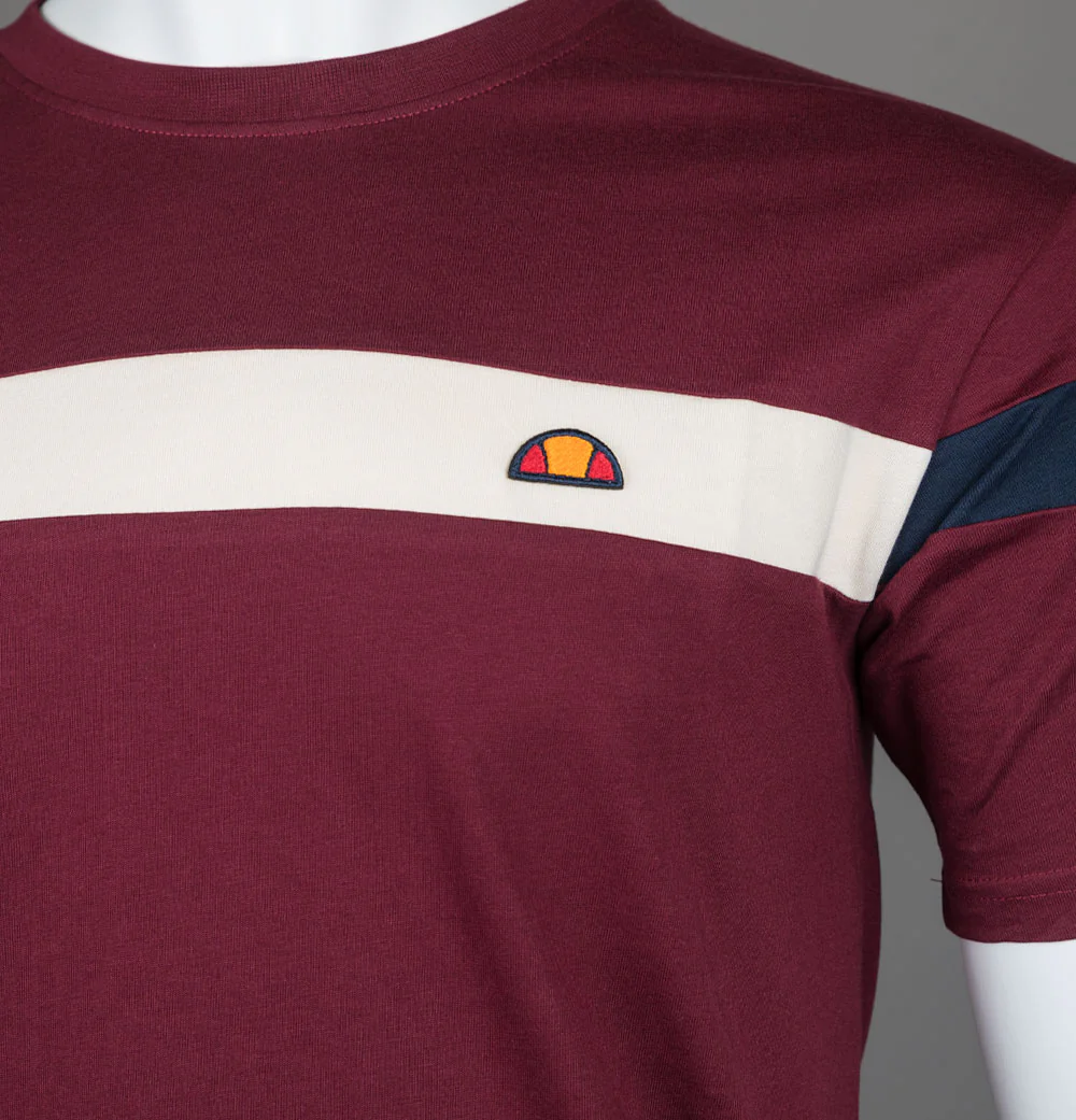 Ellesse Caserio T-Shirt Burgundy - Image 3