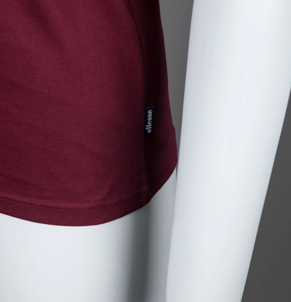 Ellesse Caserio T-Shirt Burgundy - Image 4