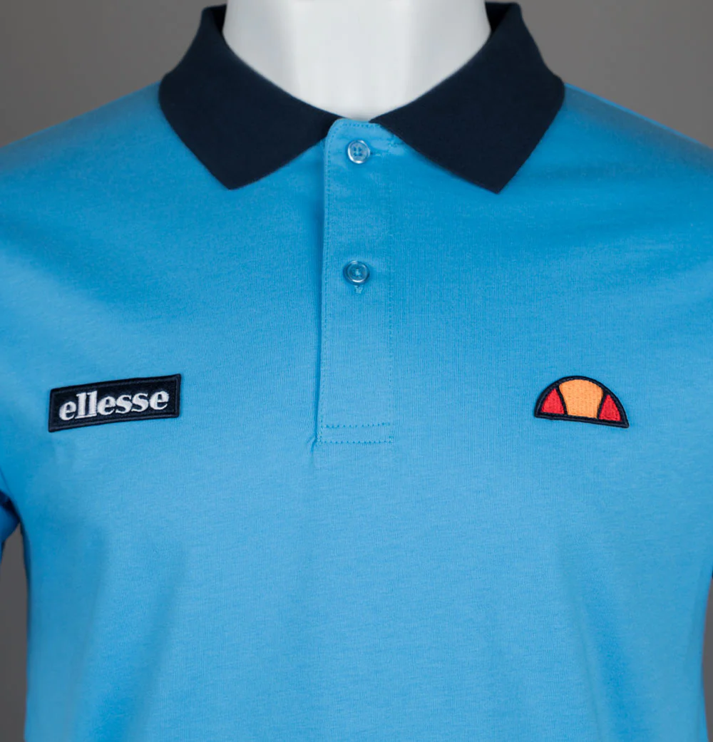 Ellesse Lessepsia Polo Shirt Blue/Navy - Image 3