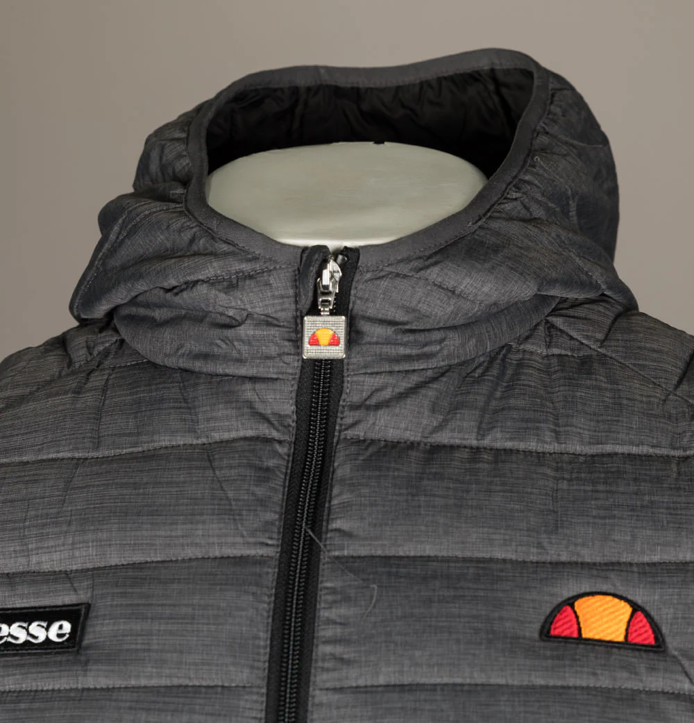 Ellesse Lombardy Padded Jacket Dark Grey Marl - Image 3