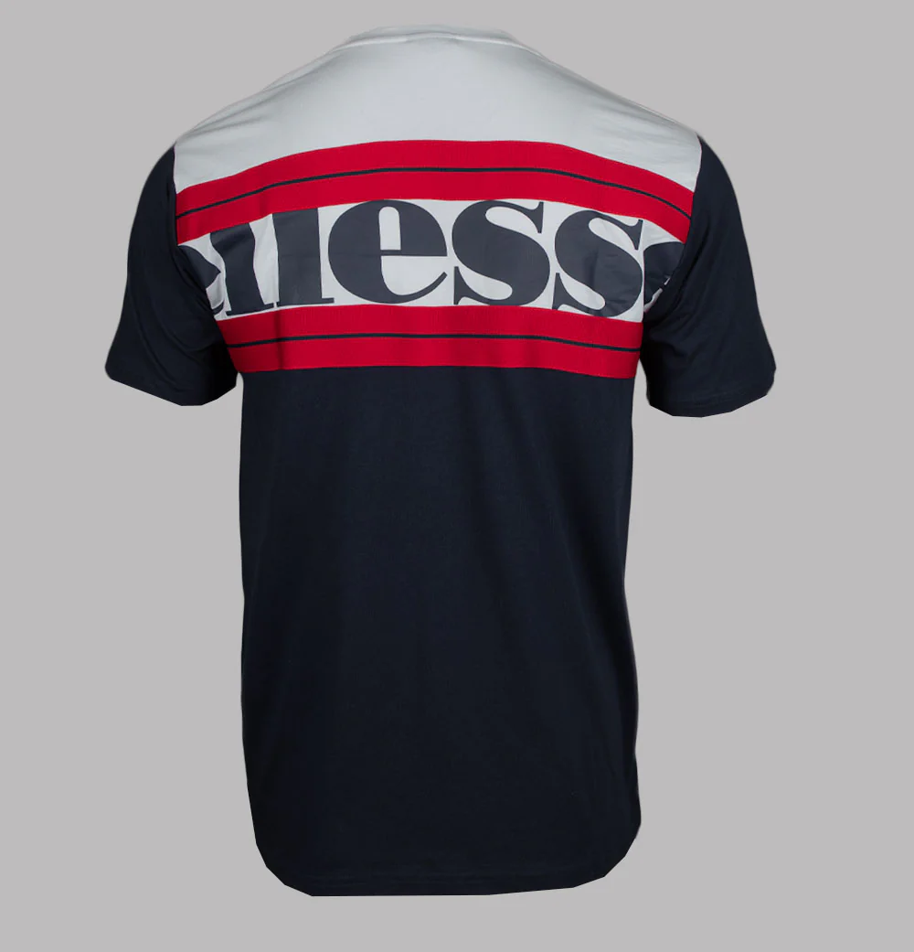 Ellesse Macchio T-Shirt White/Navy - Image 2