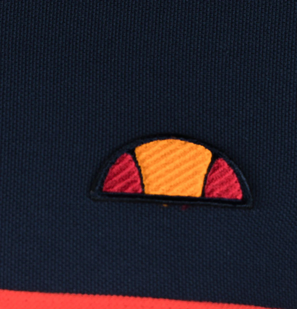 Ellesse Muccio Polo Shirt Navy/Red/White - Image 5