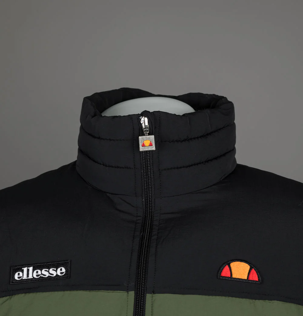 Ellesse Nebula Padded Jacket Khaki/Black - Image 3