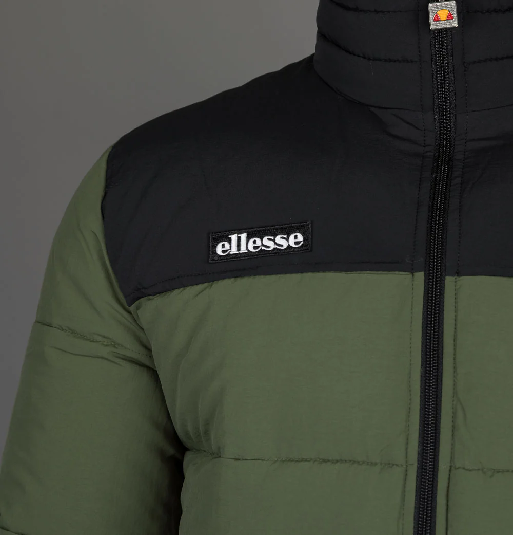 Ellesse Nebula Padded Jacket Khaki/Black - Image 4
