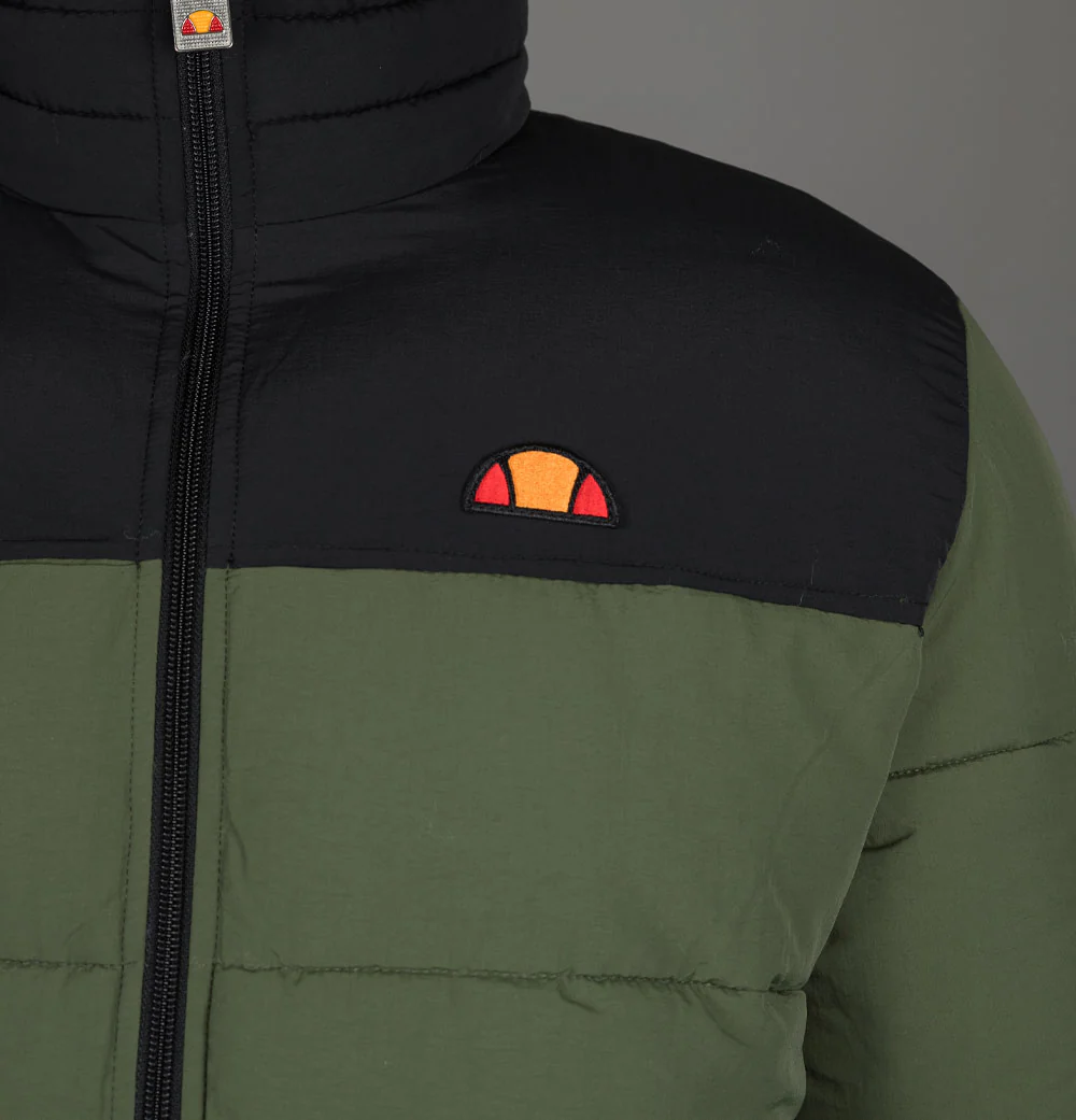 Ellesse Nebula Padded Jacket Khaki/Black - Image 5