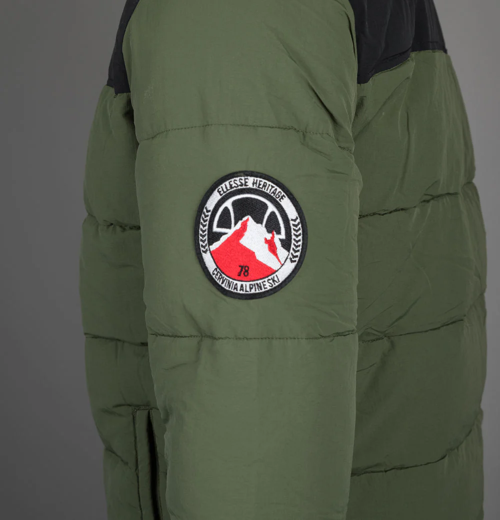 Ellesse Nebula Padded Jacket Khaki/Black - Image 7
