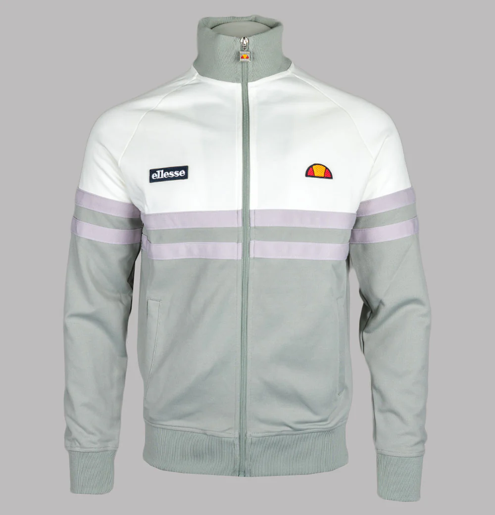 Ellesse Rimini Tracksuit Top Sage/Off White