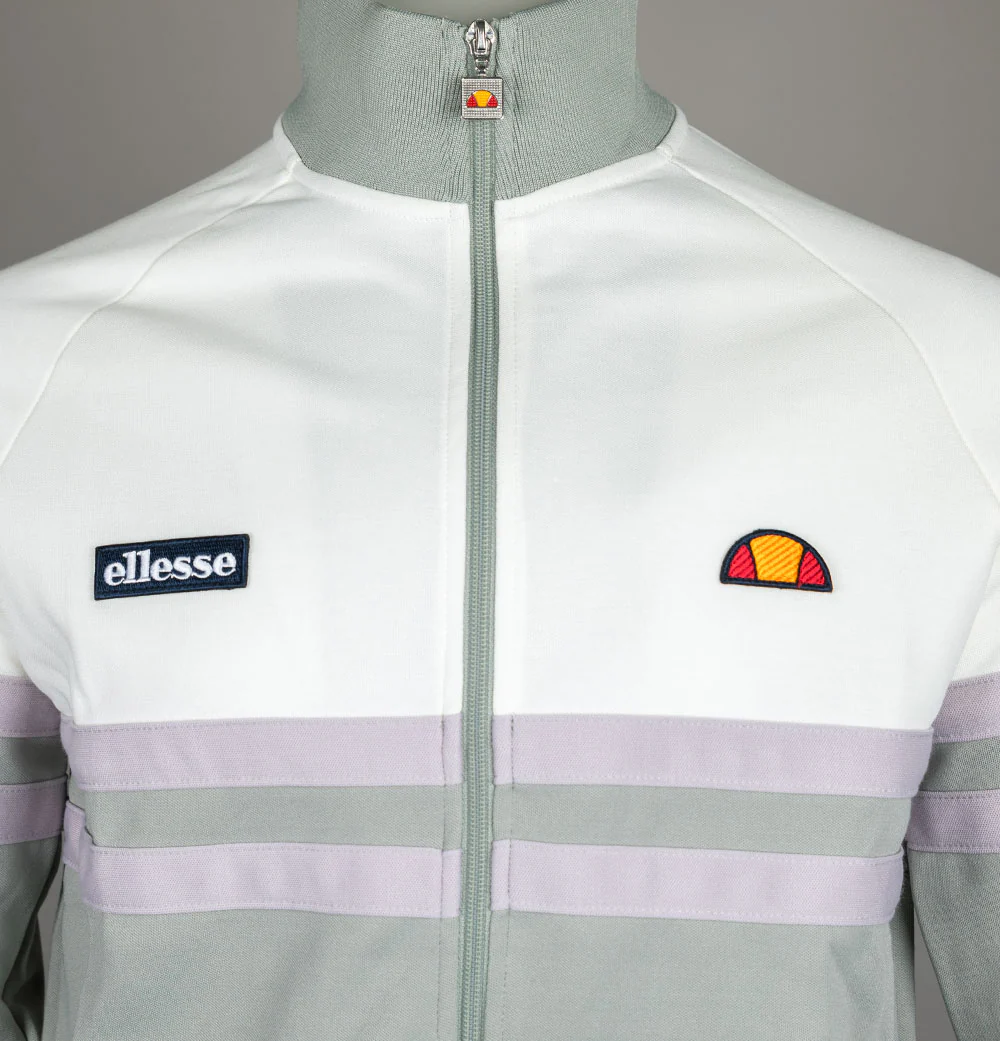 Ellesse Rimini Tracksuit Top Sage/Off White - Image 3