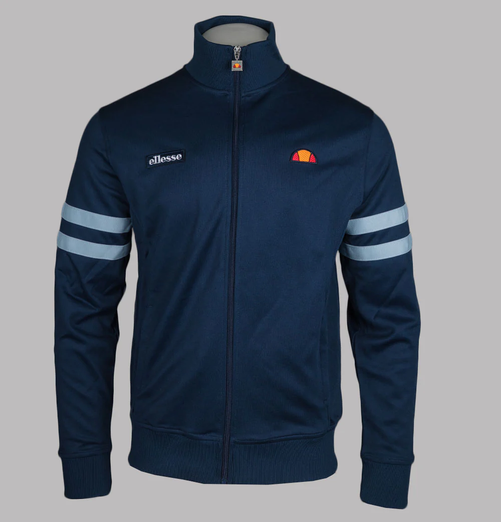 Ellesse Roma Tracksuit Top Navy/Light Blue