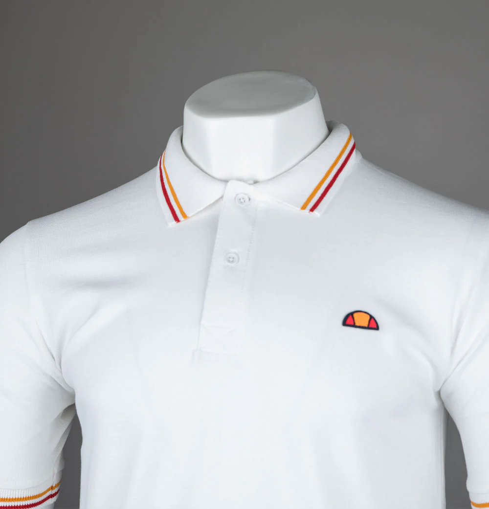 Ellesse Rooks Polo Shirt White - Image 3