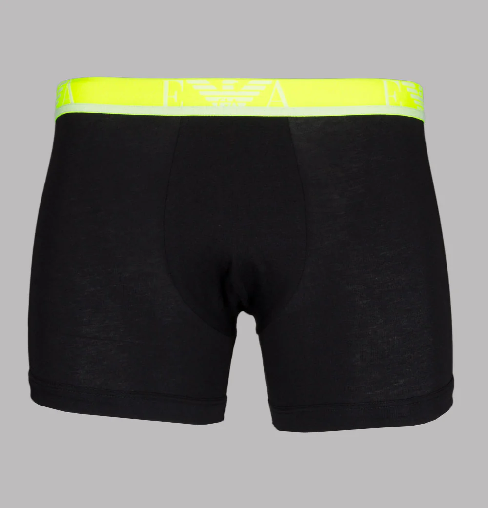 Emporio Armani 3 Pack Boxer Shorts Black Multi - Image 3