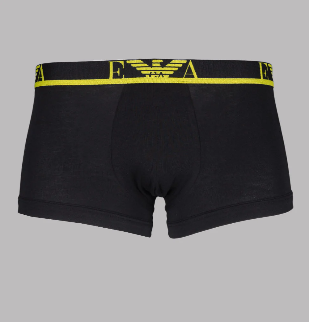 Emporio Armani 3 Pack Boxer Trunks Black/Black/Black - Image 3