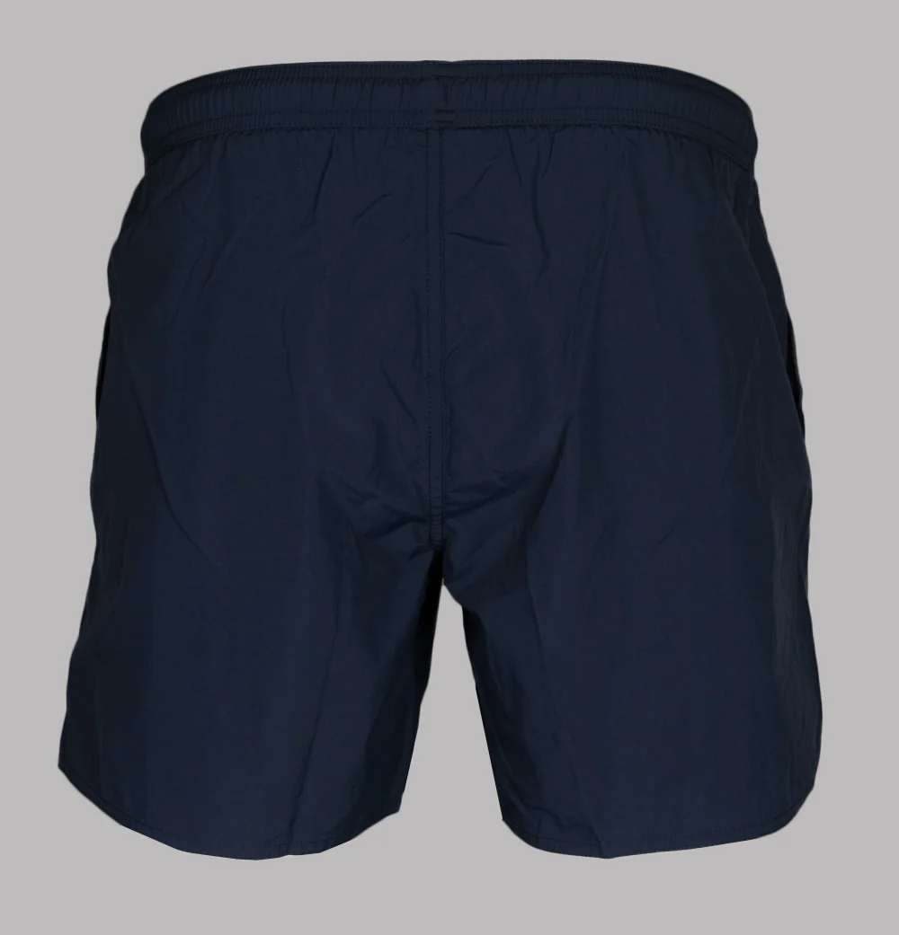 Emporio Armani Embroidered Logo Swim Shorts Navy Blue - Image 3
