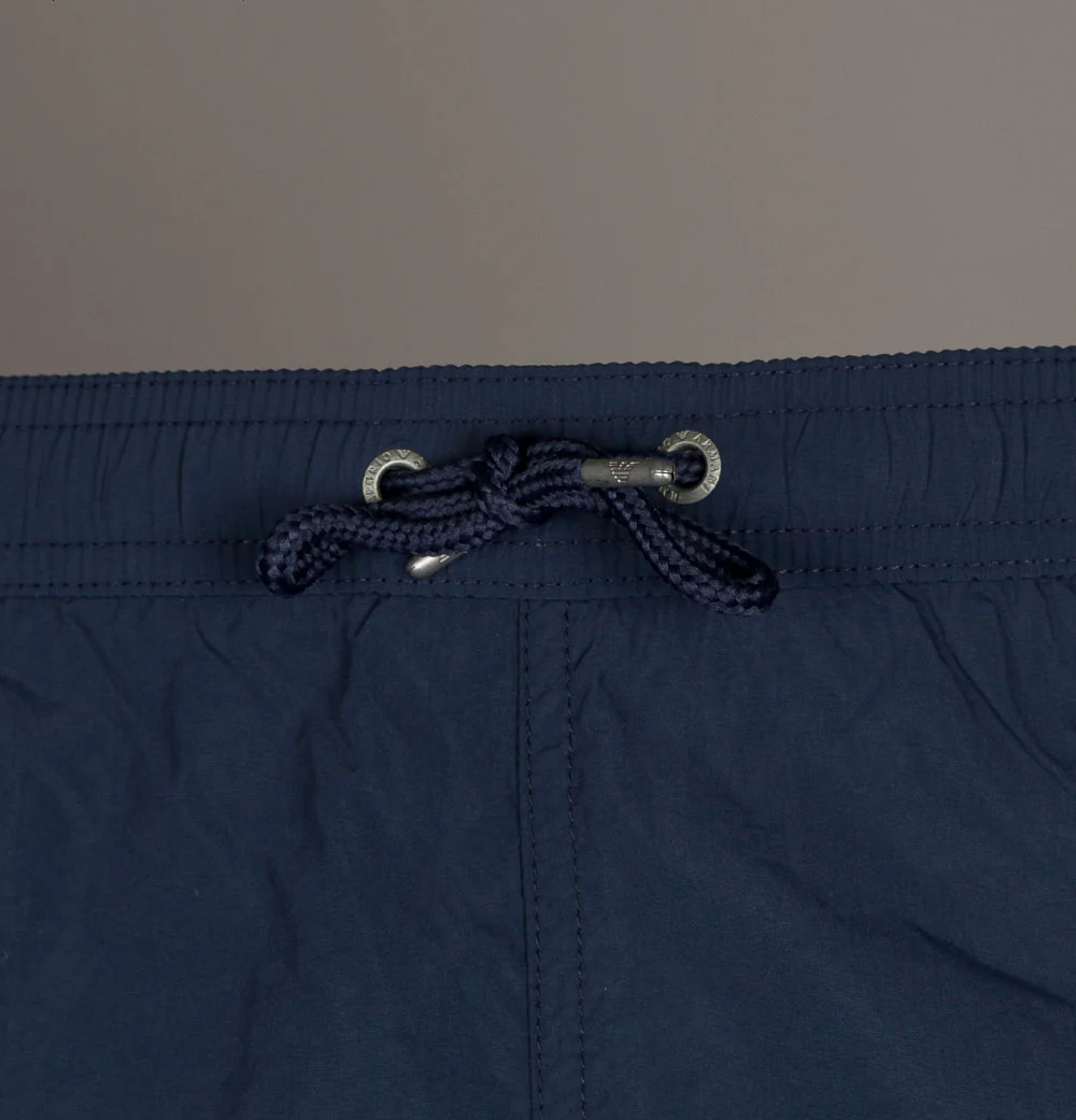 Emporio Armani Embroidered Logo Swim Shorts Navy Blue - Image 5