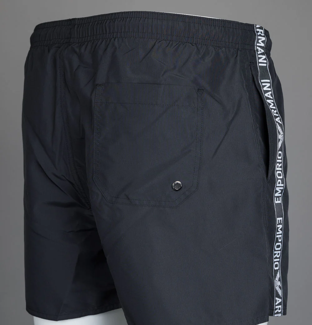 Emporio Armani Taping Swim Shorts Black - Image 5