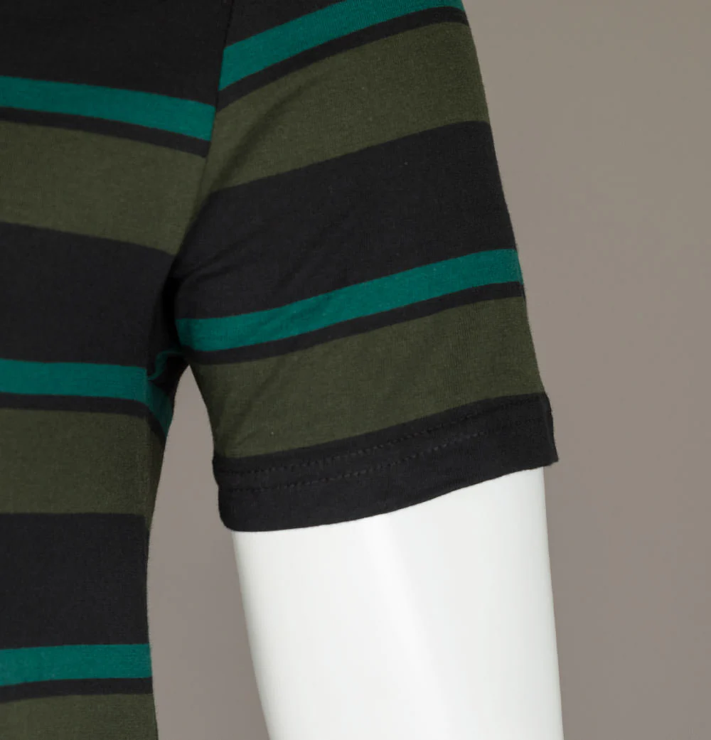Farah Agawan Stripe T-Shirt Black - Image 5