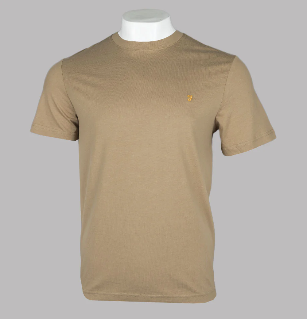 Farah Alexander Circular T-Shirt Beige