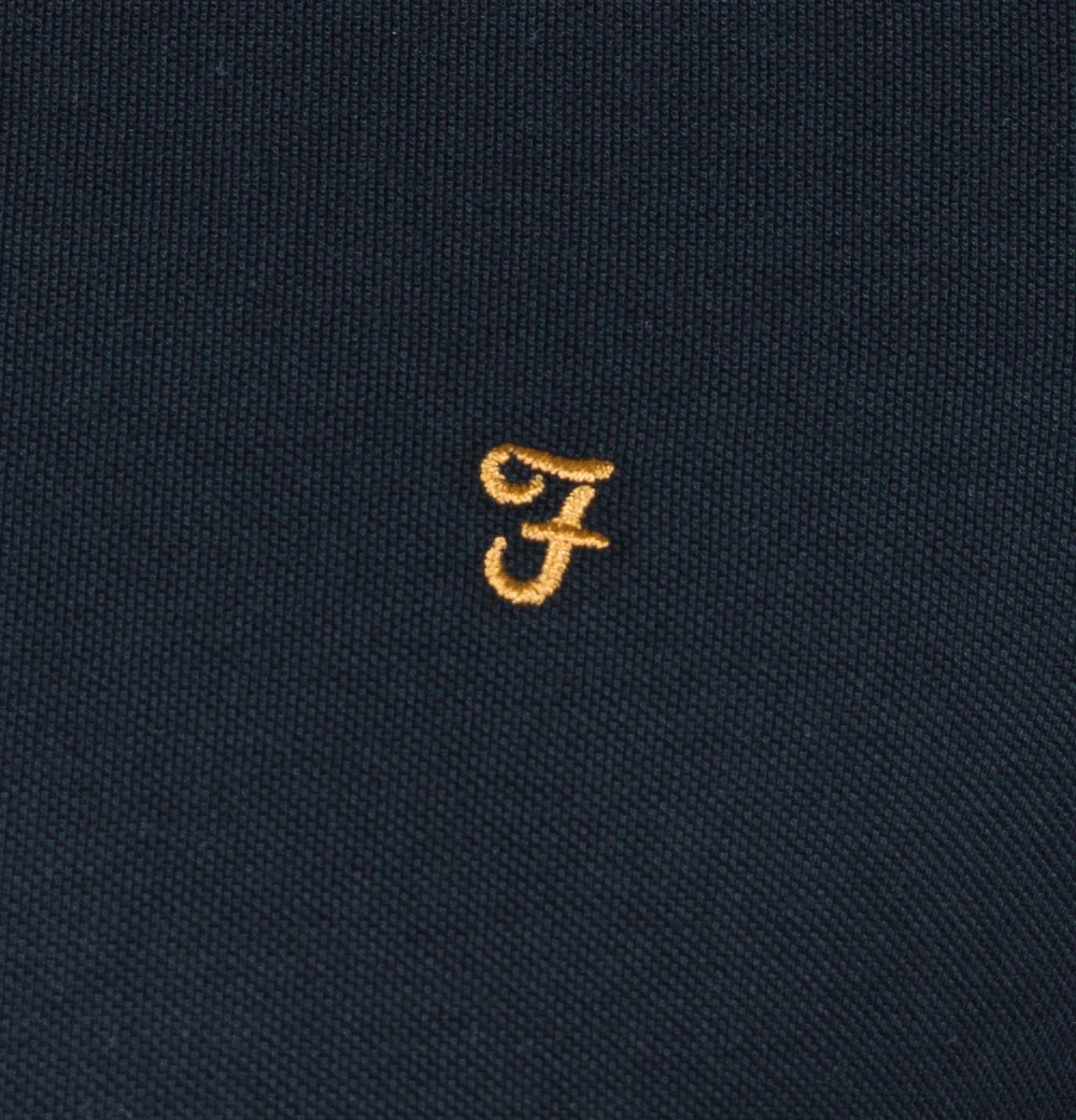 Farah Avalon Polo Shirt True Navy - Image 4