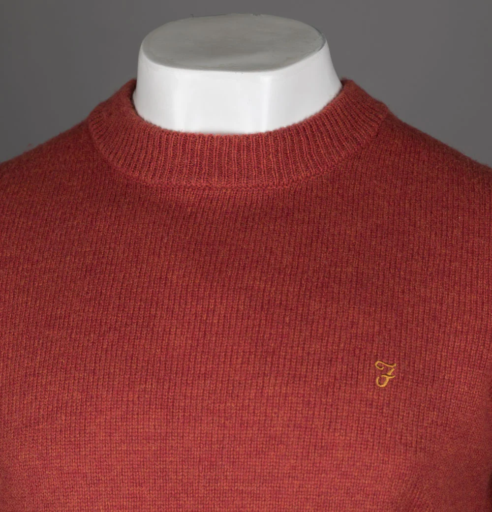 Farah Birchall Lambswool Jumper Crimson - Image 3