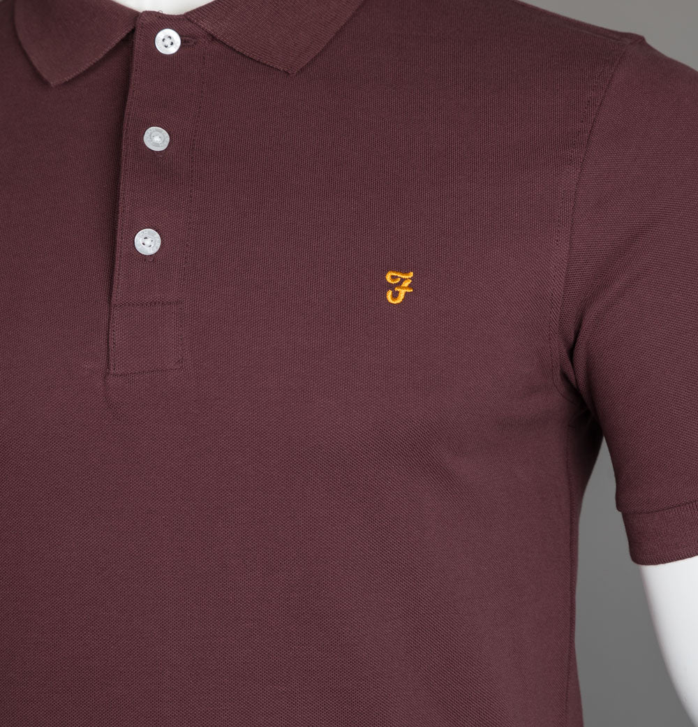 Farah Blanes Polo Shirt Farah Red - Image 4